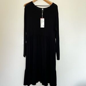 Chic Black Long Sleeve Dress